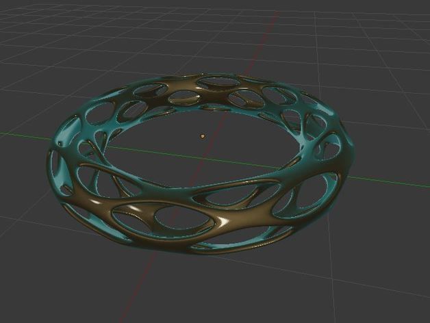 Voronoi Bracelet 3D print model_1