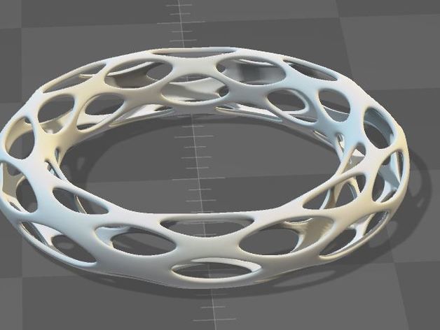 Voronoi Bracelet 3D print model_3