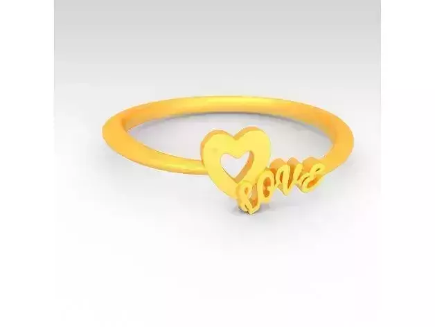 Heart LOVE Fancy Ring design