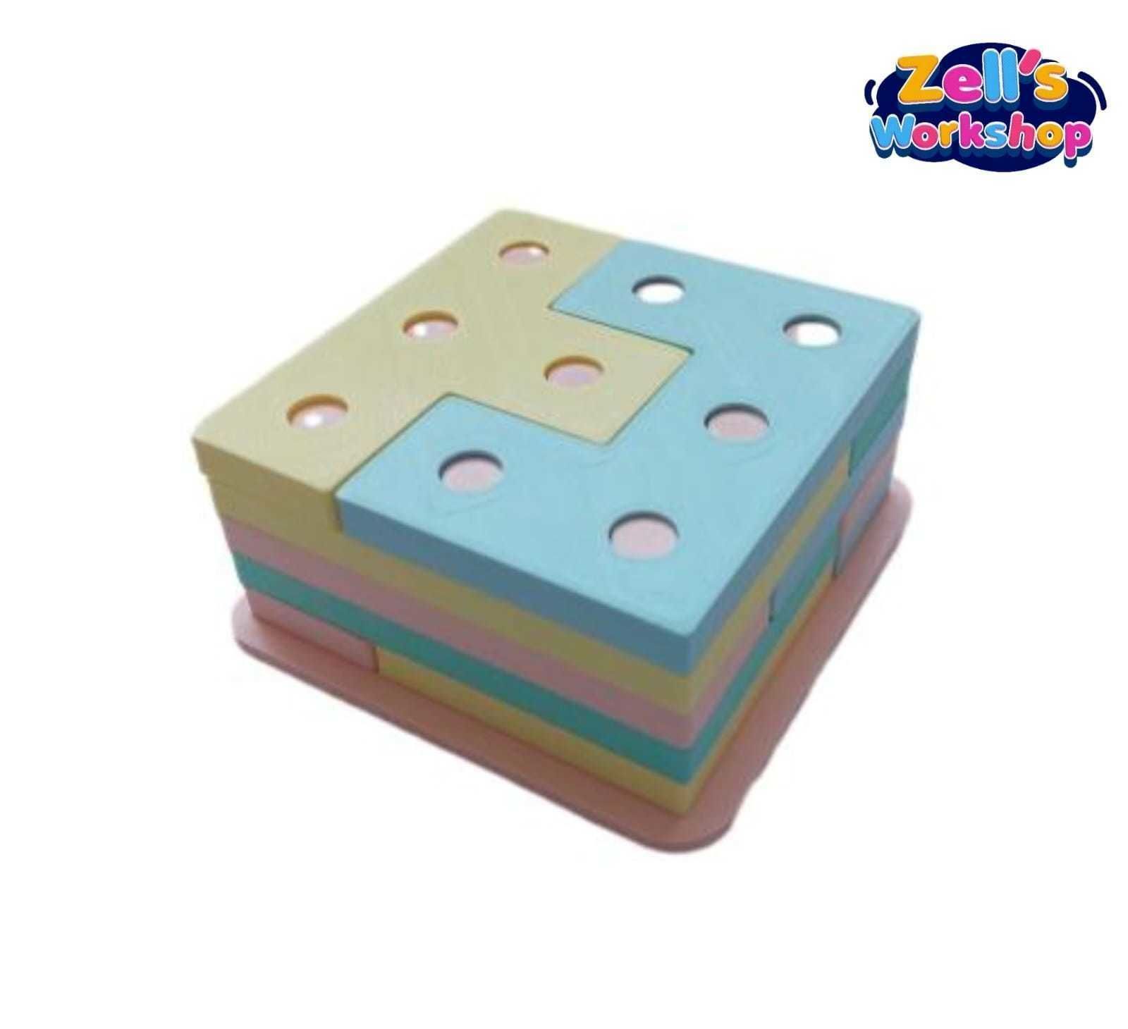 geometric puzzle 3D print model_2