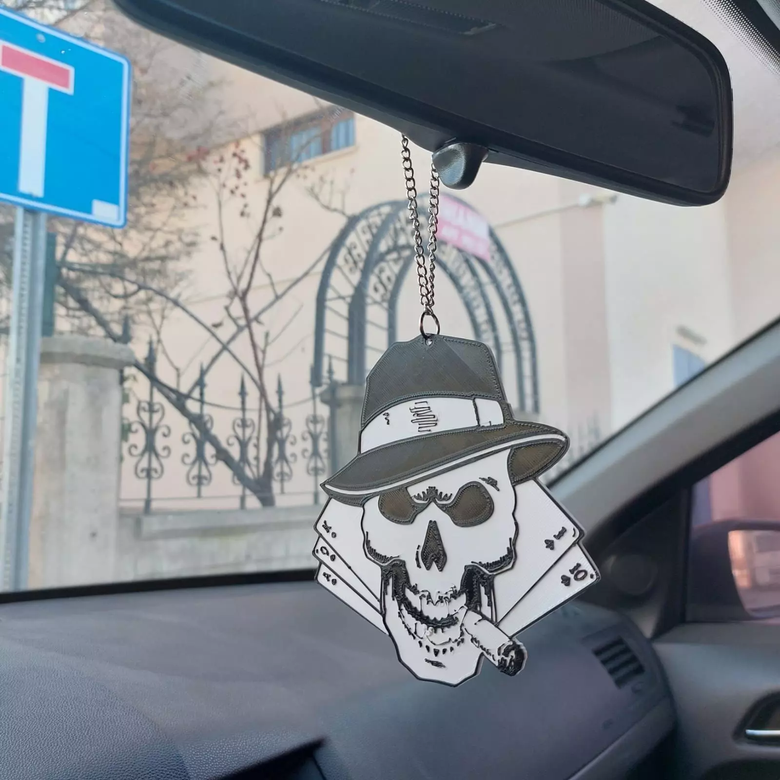 car mirror ornament 3D print model_0