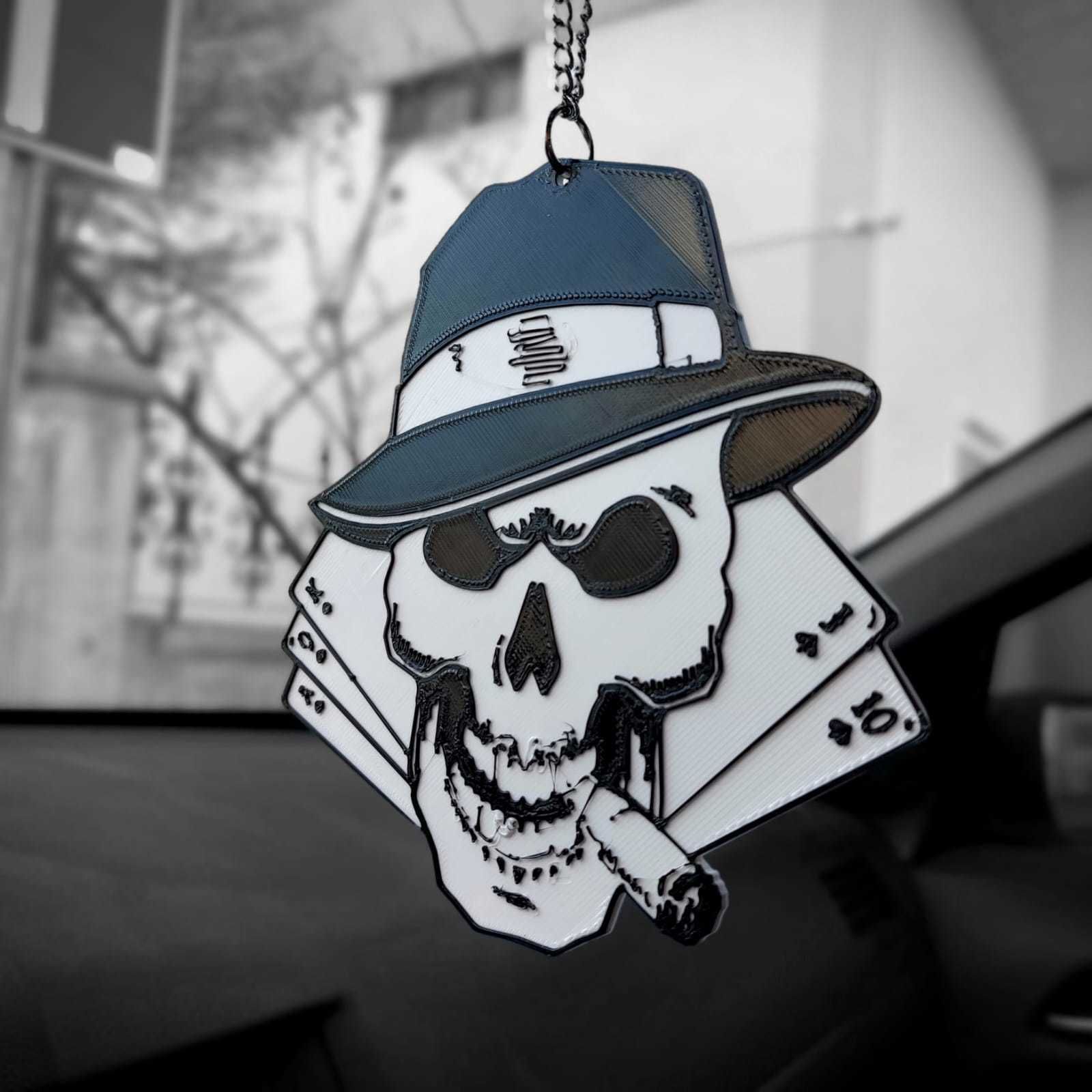 car mirror ornament 3D print model_1