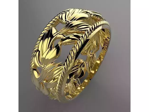 Ring theme leaf spring