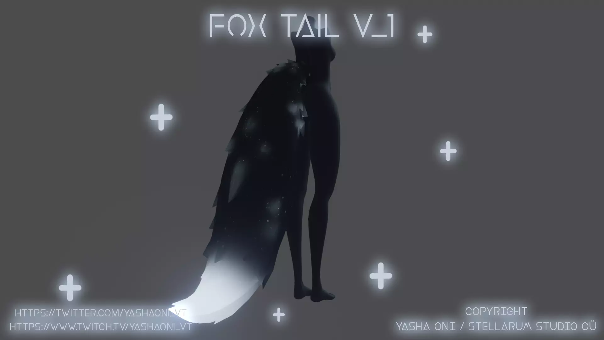 Fox tail V1 Low-poly 3D model