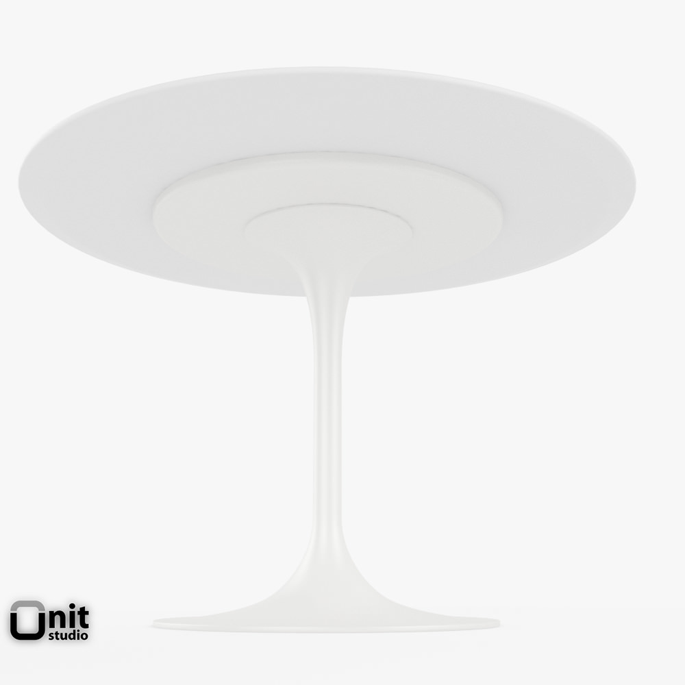 Saarinen Dining Table - 42 Round Free 3D model_1