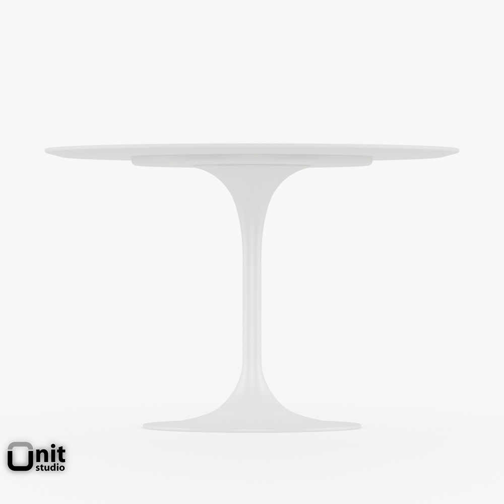 Saarinen Dining Table - 42 Round Free 3D model_2