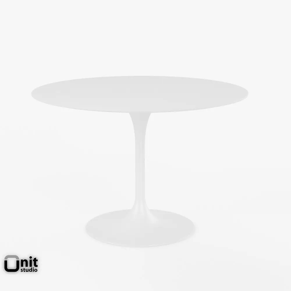 Saarinen Dining Table - 42 Round Free 3D model_0