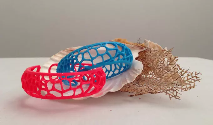 Coral Cuffs bracelets 3D print model_0