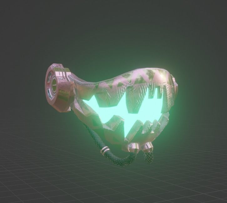 Cyber Chompers Low-poly 3D model_1