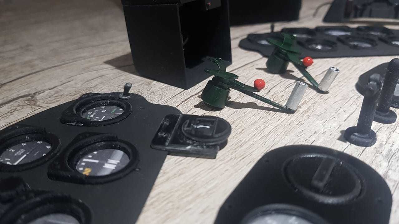 Chipmunk Interior cockpit set 3D print model_1