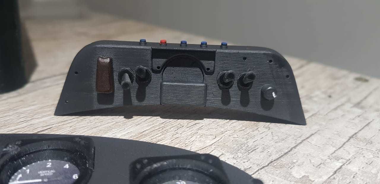 Chipmunk Interior cockpit set 3D print model_2