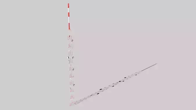 Radio Tower Antenna 03 Low-poly 3D model