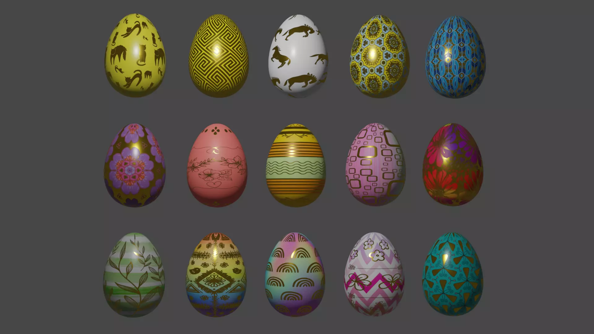 Easter Eggs 3D model_0
