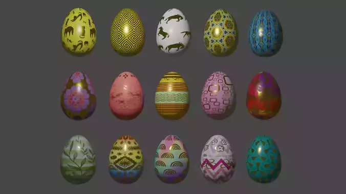 Easter Eggs 3D model