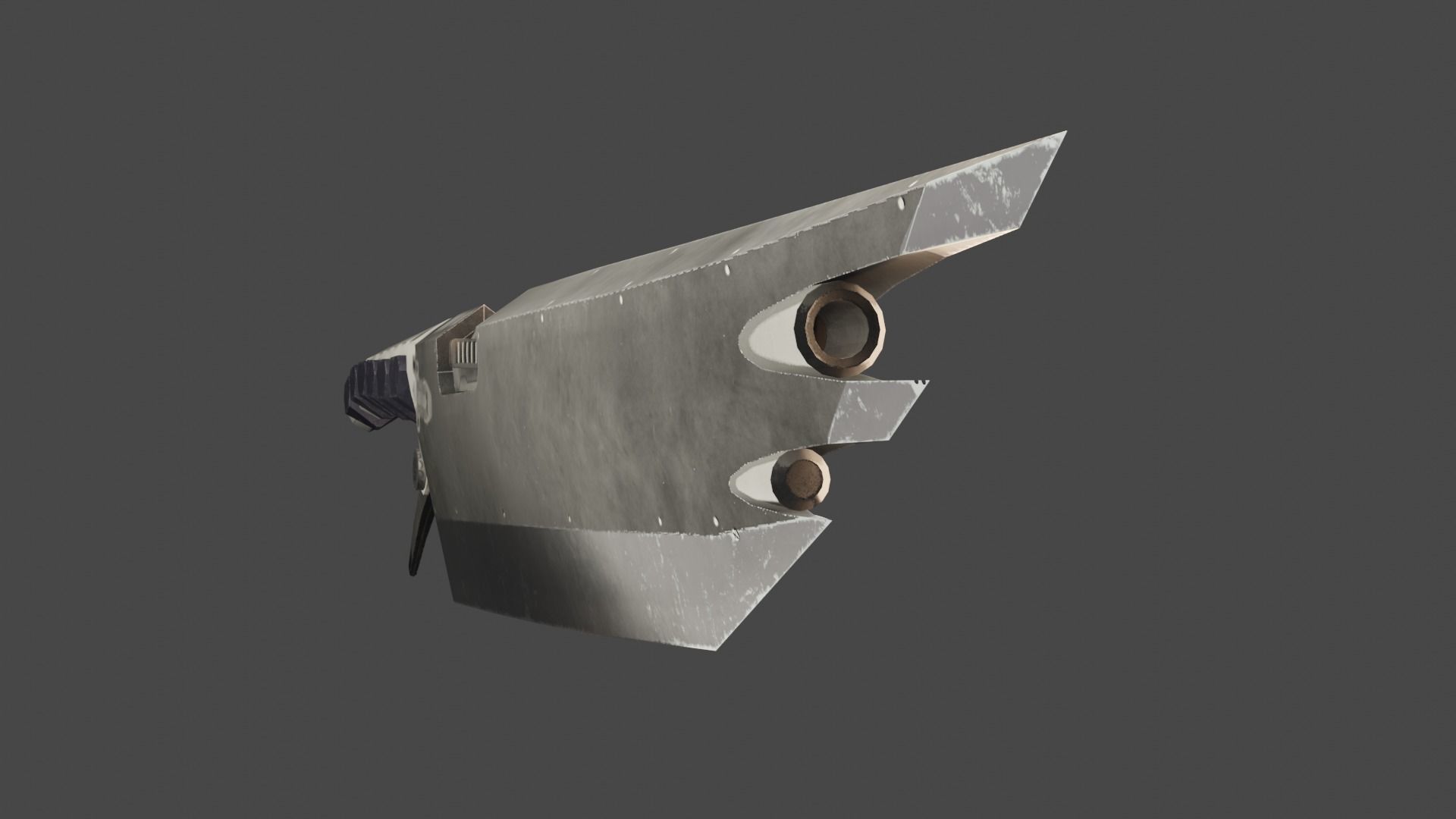 Vtuber  Vrchat model  Gunblades Low-poly 3D model_10