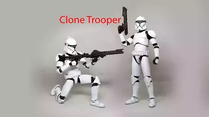 Star Wars Clone Trooper  articulated action figure  CloneTrooper