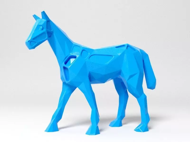Polygon Horse 3D print model_0