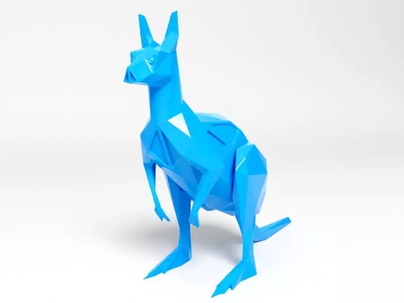Polygon Kangaroo 3D print model_0