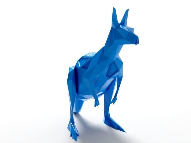 Polygon Kangaroo 3D print model_5