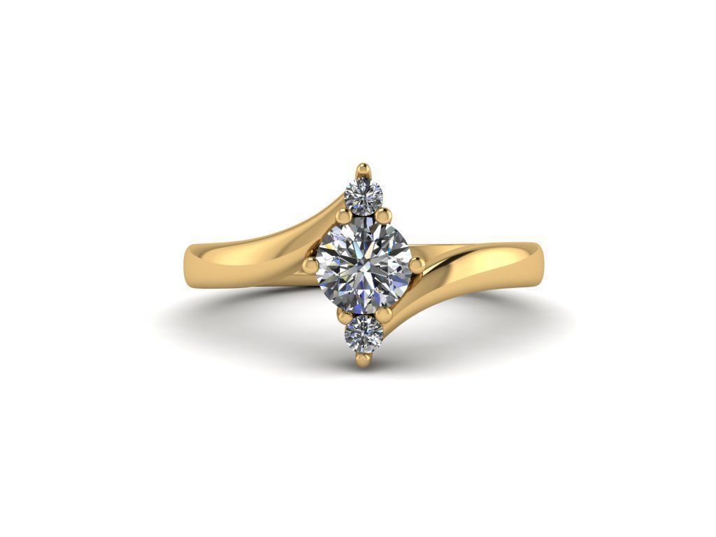 Jewelry Diamond Ring 3D print model_23