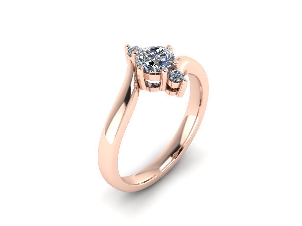 Jewelry Diamond Ring 3D print model_2
