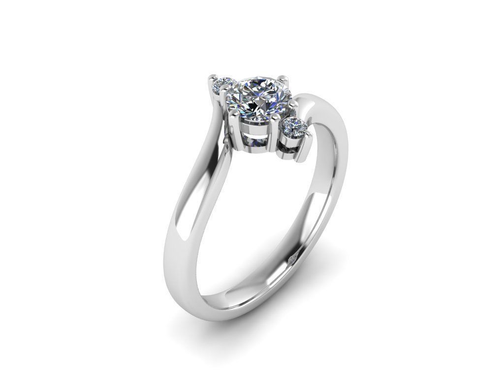 Jewelry Diamond Ring 3D print model_18