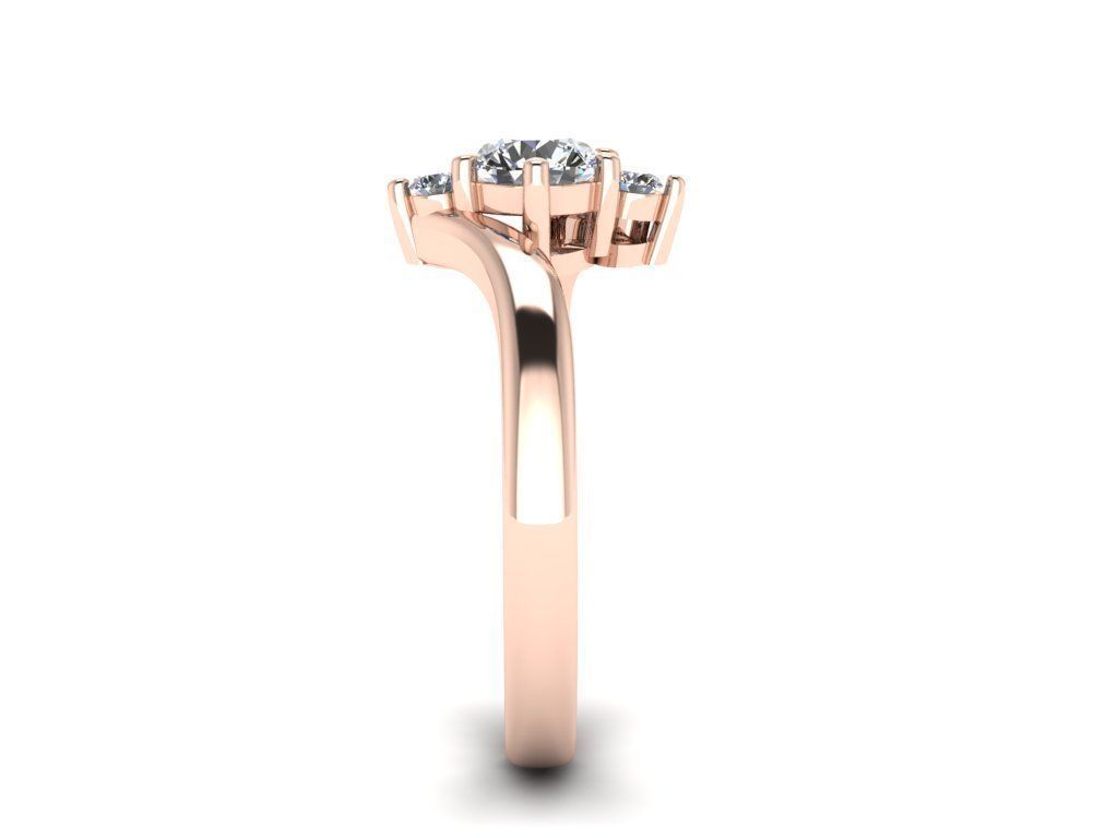 Jewelry Diamond Ring 3D print model_7