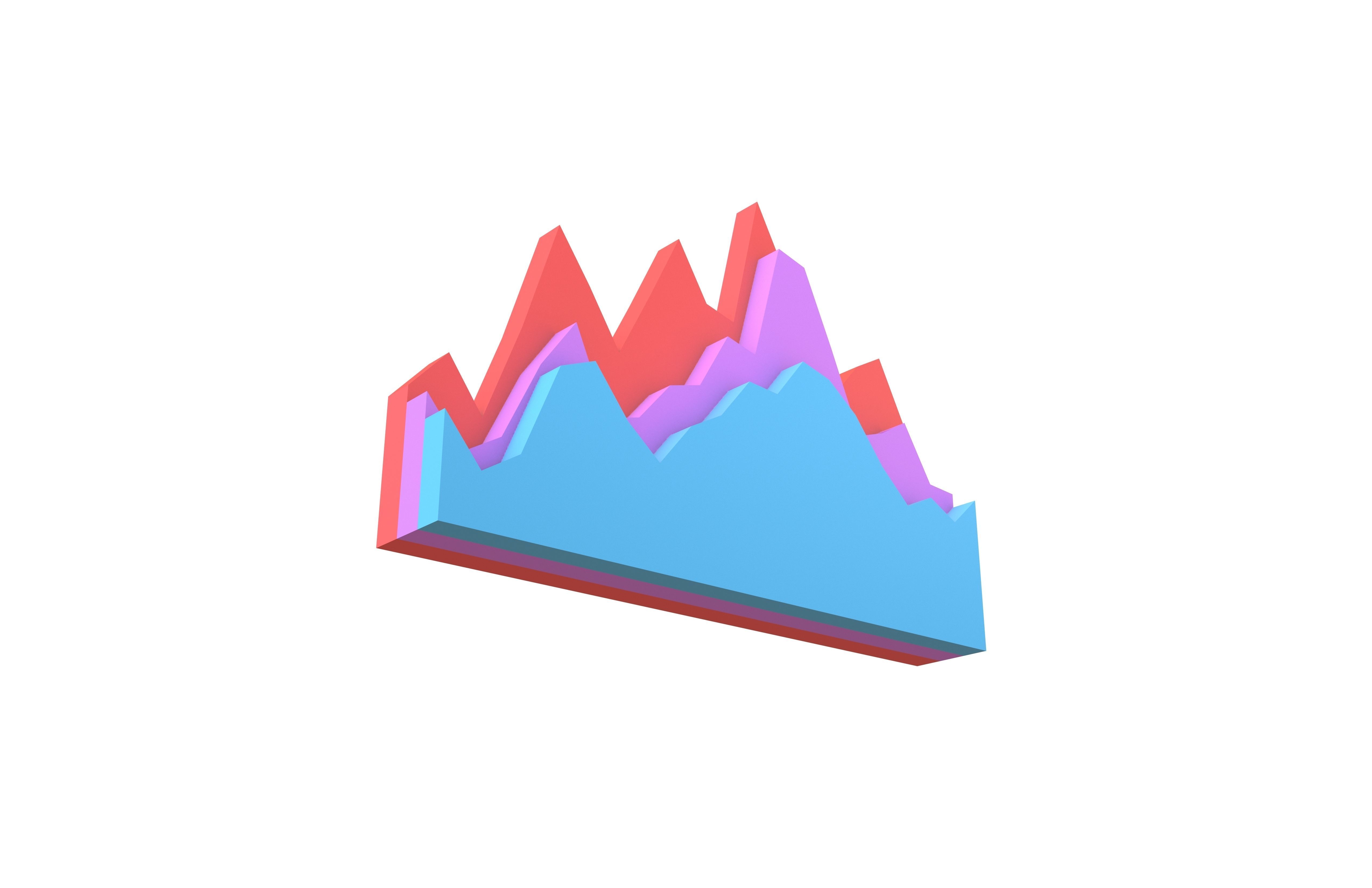 Stats Icon V1 002 Low-poly 3D model_3