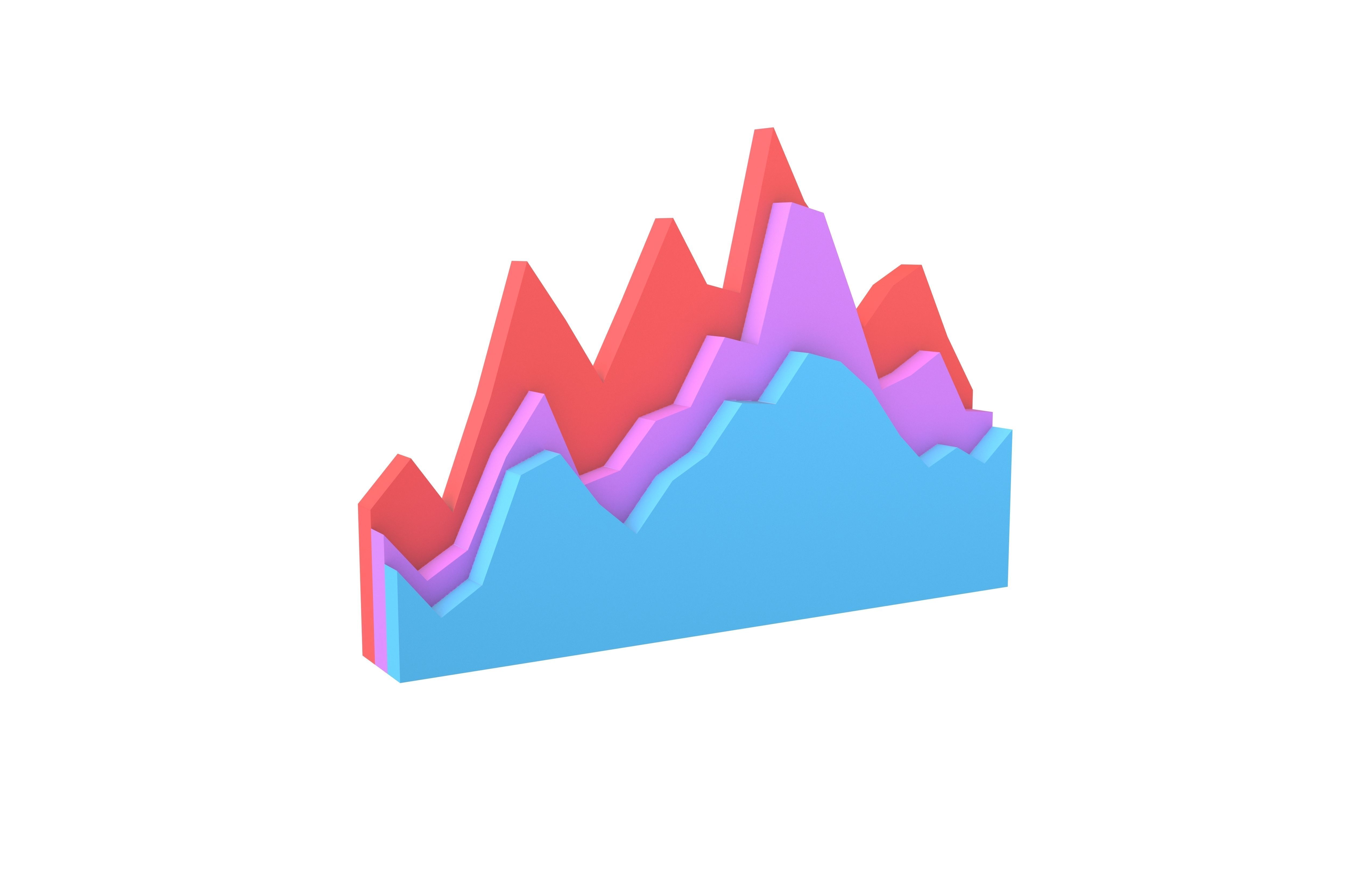 Stats Icon V1 002 Low-poly 3D model_1