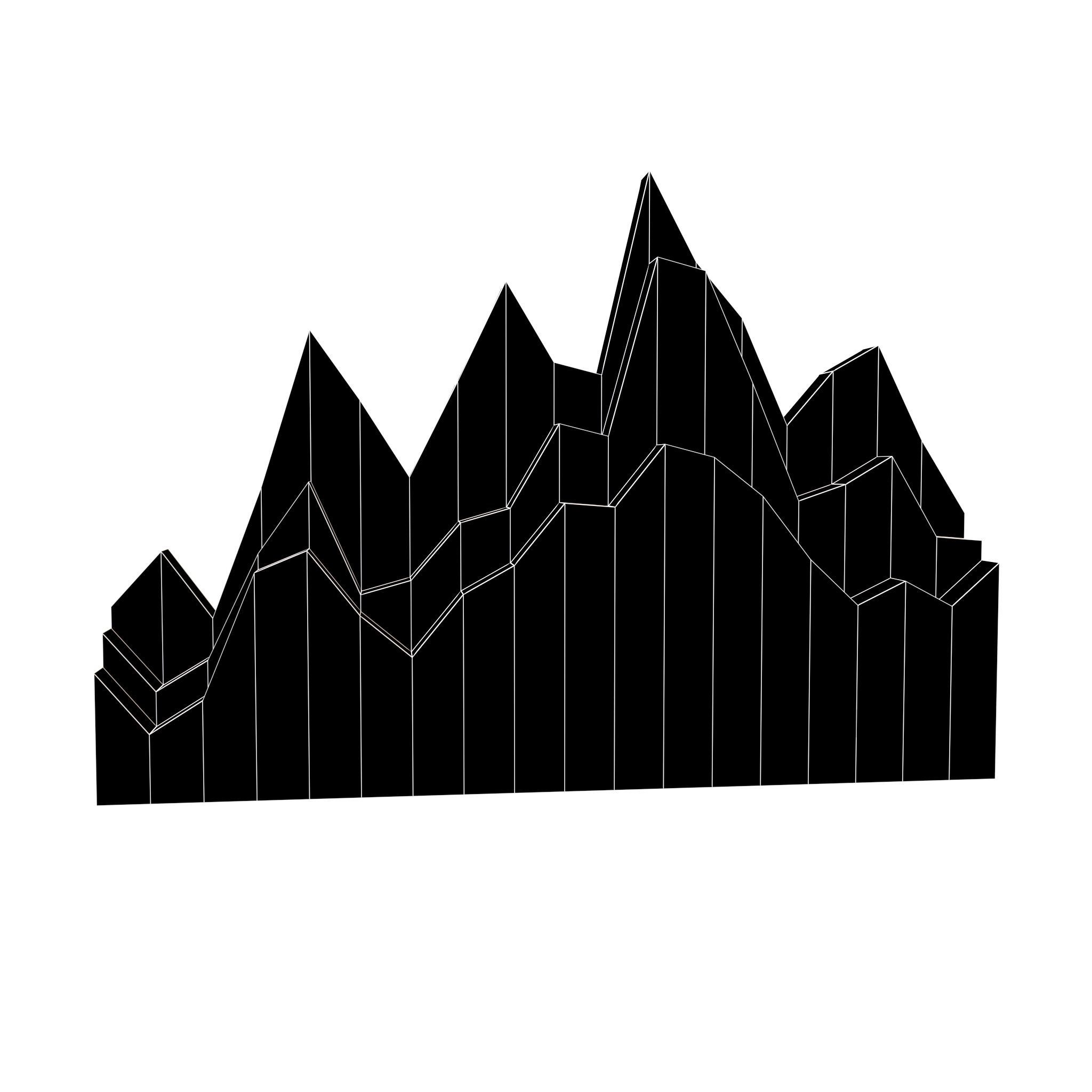 Stats Icon V1 002 Low-poly 3D model_4