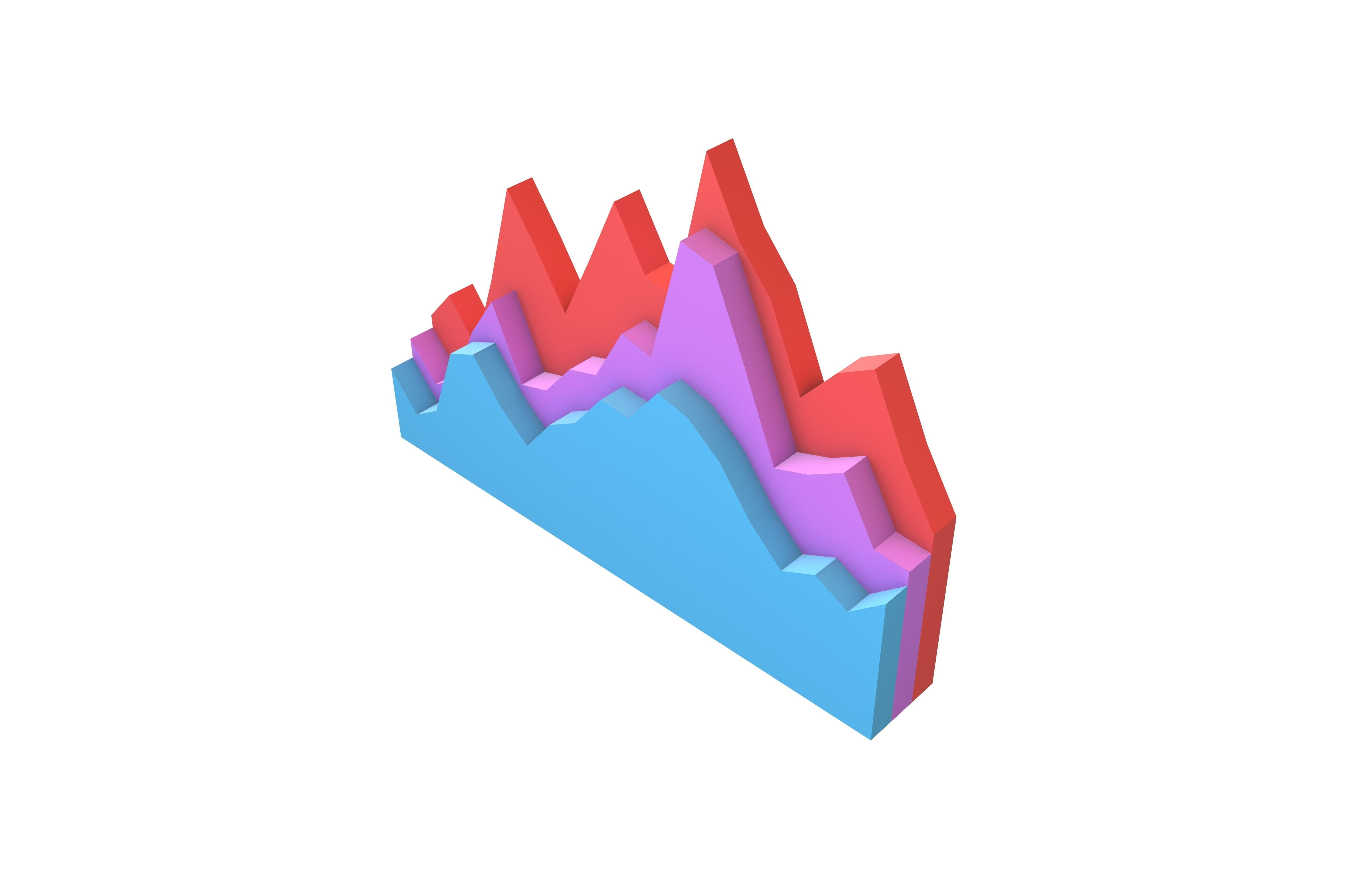 Stats Icon V1 002 Low-poly 3D model_2