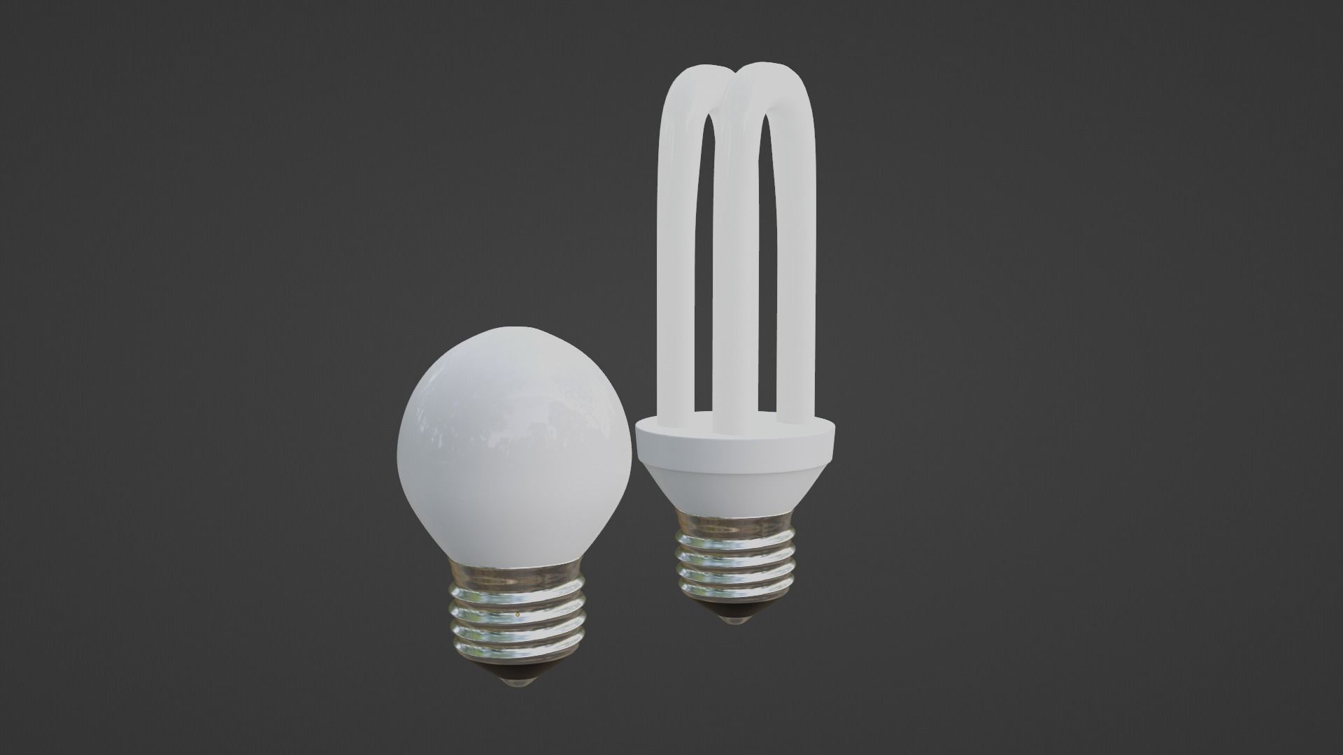 lamp LED Low-poly 3D model_6