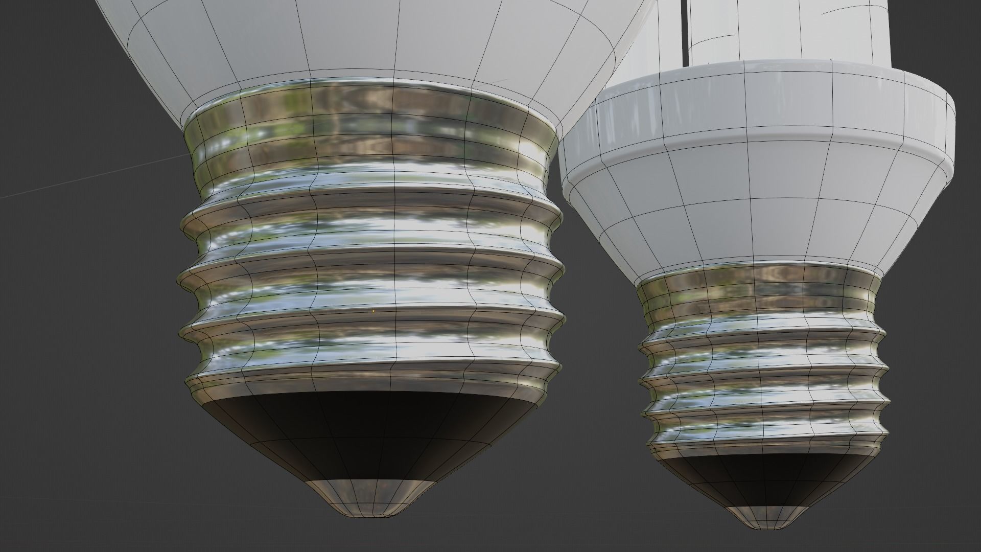 lamp LED Low-poly 3D model_4