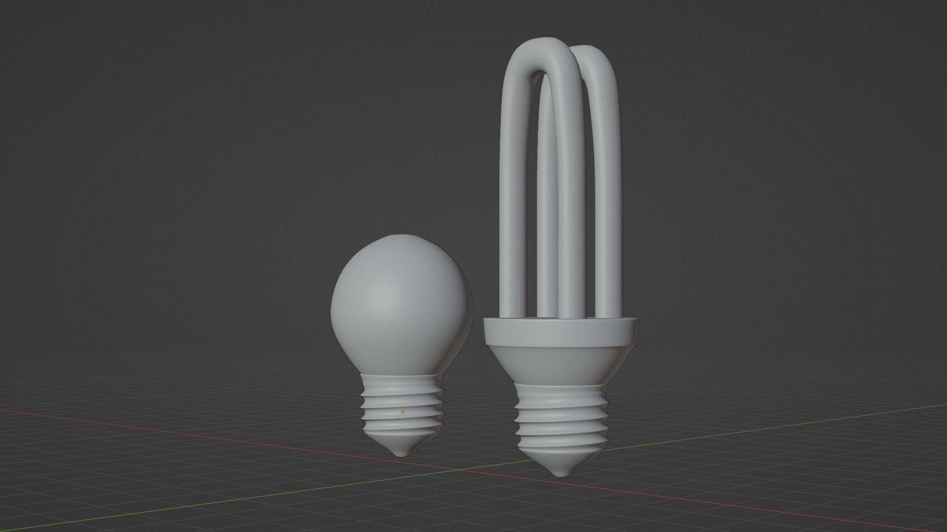 lamp LED Low-poly 3D model_7