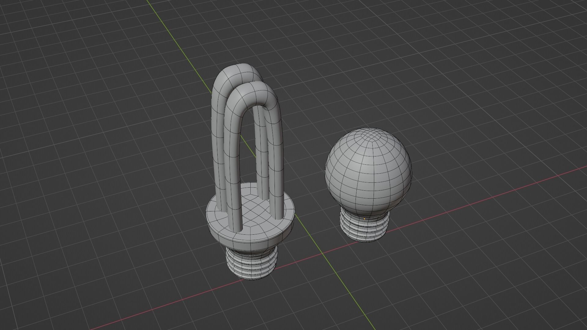 lamp LED Low-poly 3D model_3