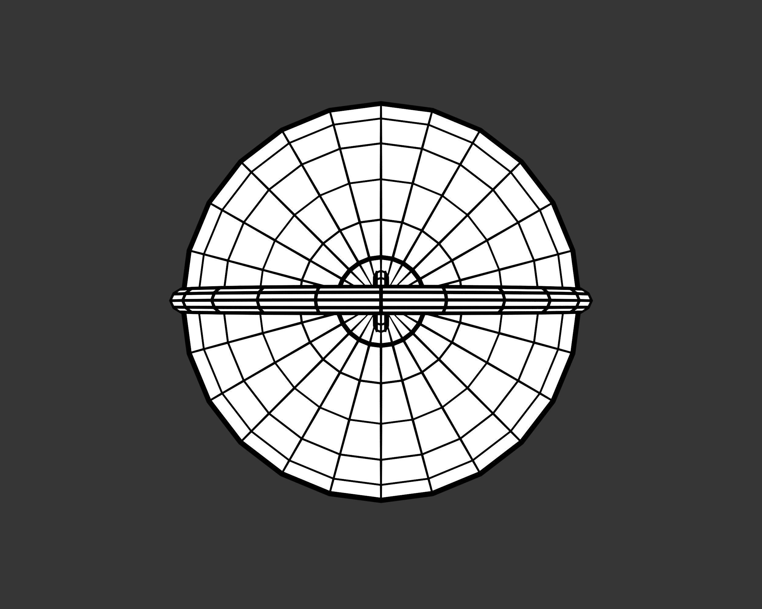 Medieval Common Lighting Lantern Low-poly 3D model_11