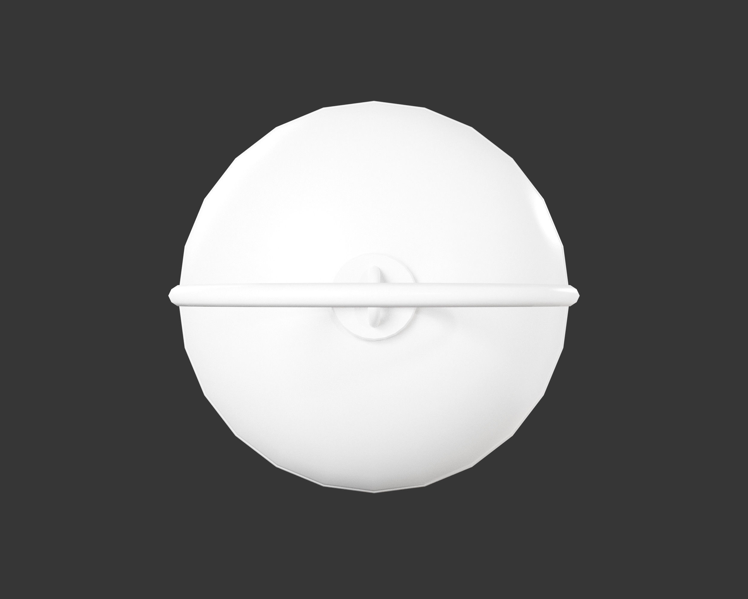 Medieval Common Lighting Lantern Low-poly 3D model_10