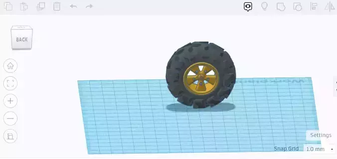Wheel with tyre and rim