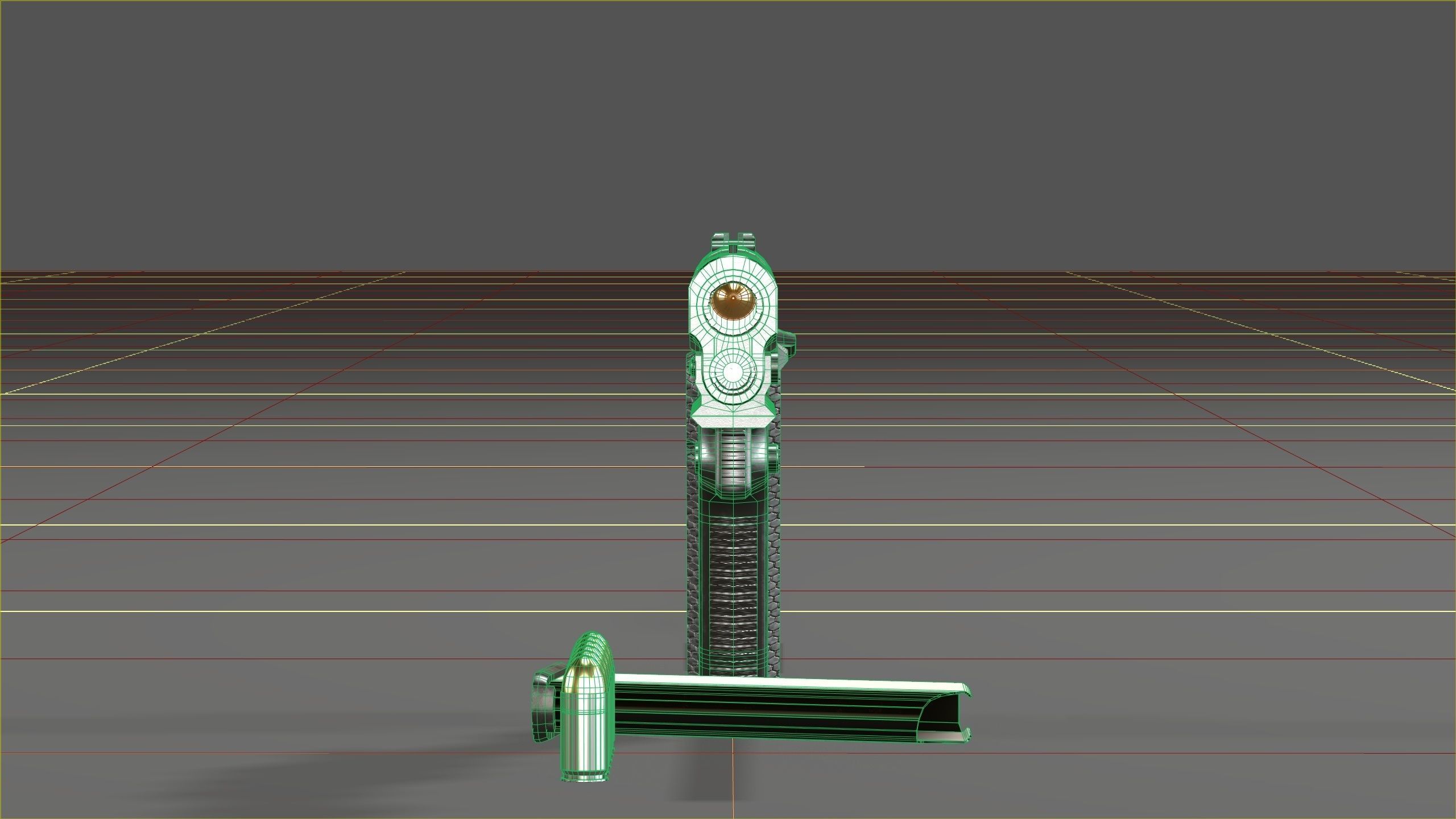 Colt 1911 45 ACP with RMR Low-poly 3D model_18