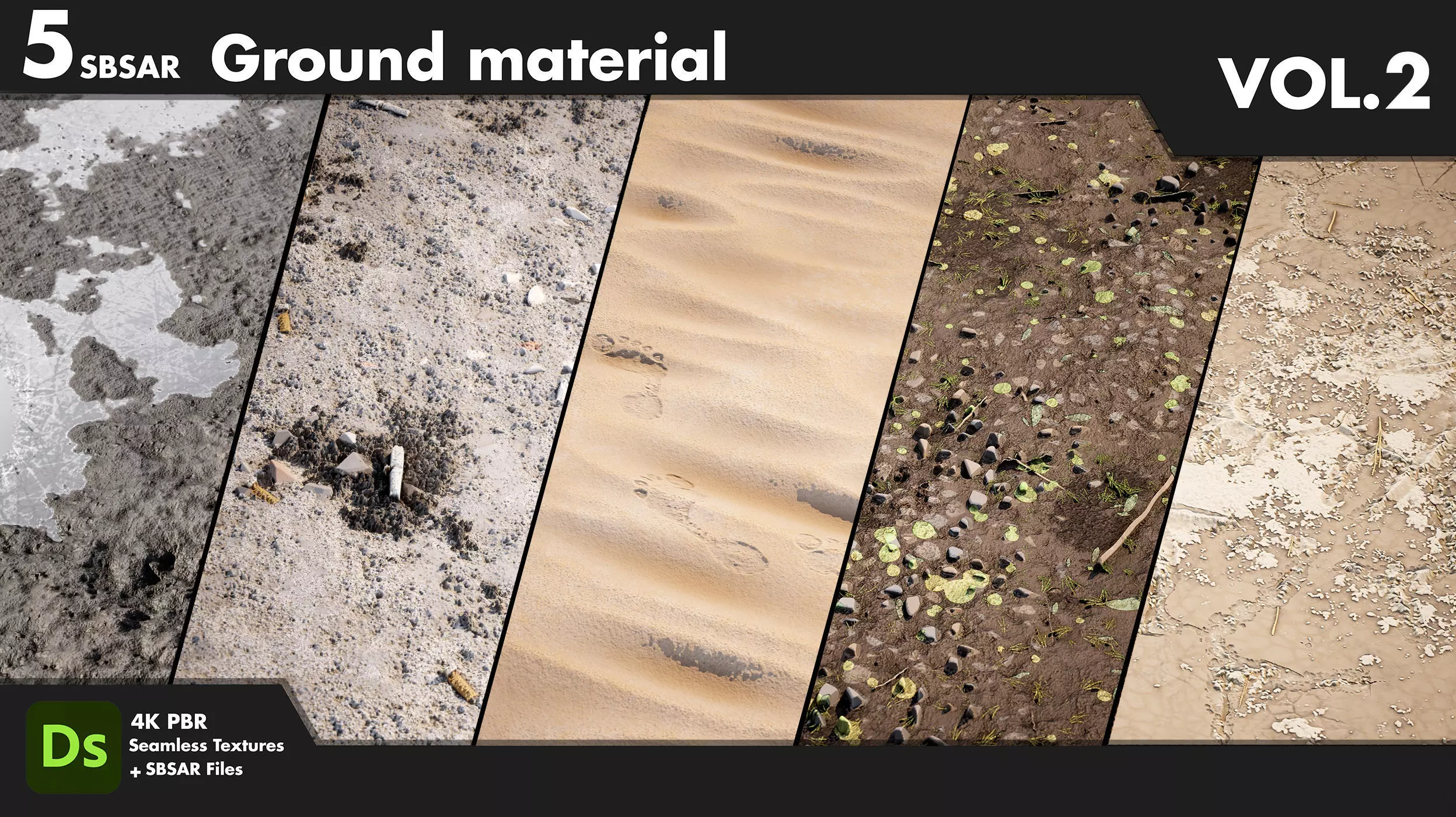 5 sbsar Ground material VOL 2 Texture