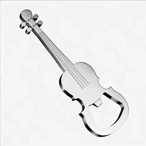 guitar style corkscrew Free 3D model