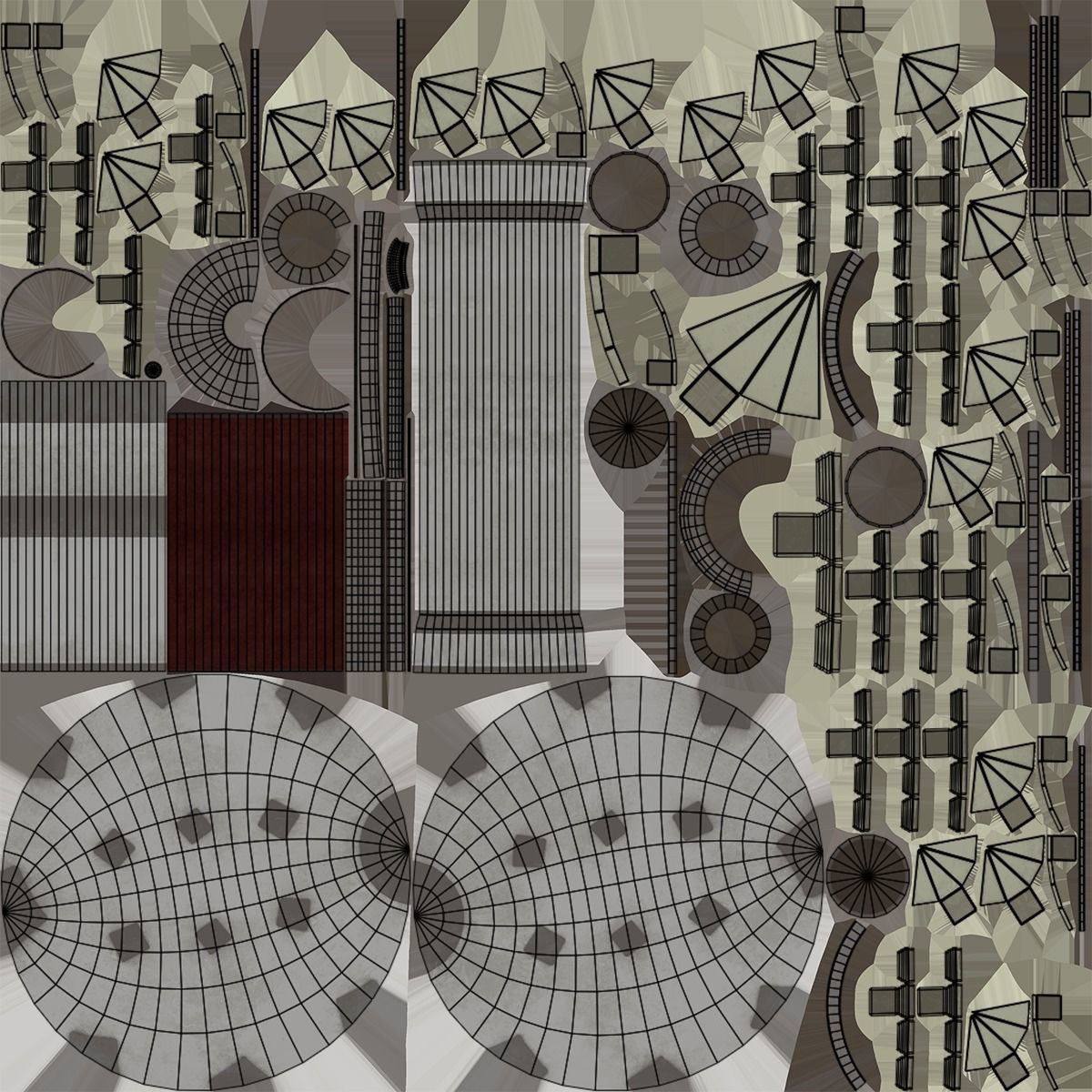 Silver Mace 01 All PBR Unity UE Textures Included  Low-poly 3D model_19