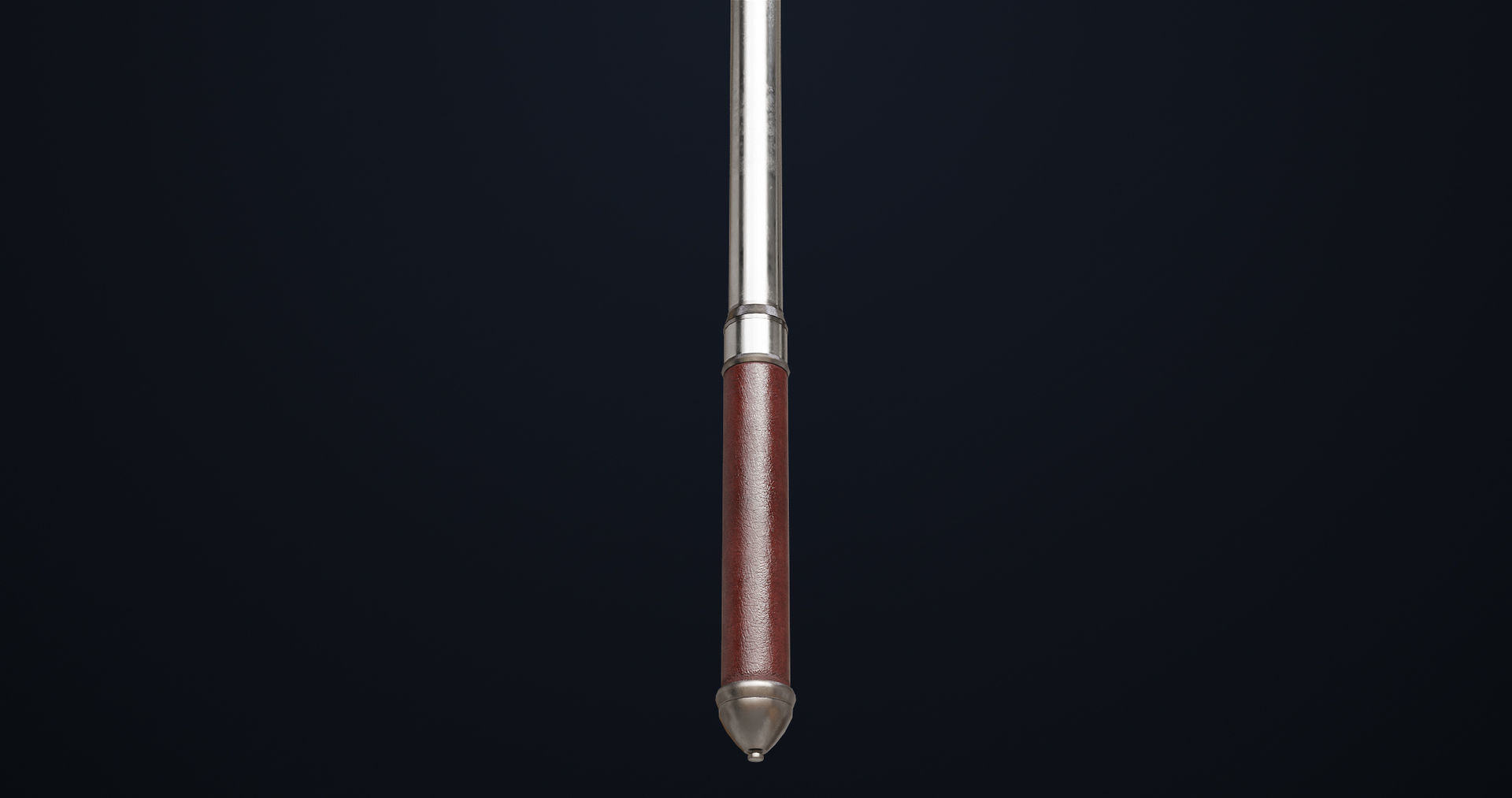 Silver Mace 01 All PBR Unity UE Textures Included  Low-poly 3D model_8