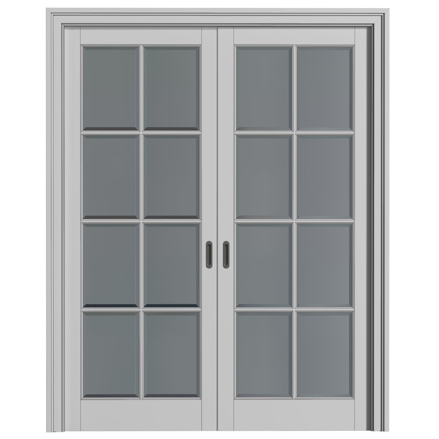 French Sliding Doors classic style 3D model_1