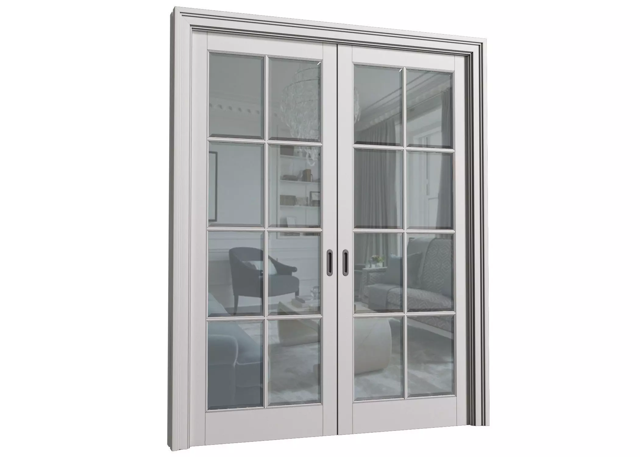 French Sliding Doors classic style 3D model_0