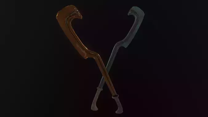 Nablus Khopesh - A Canaanite Bronze Sword Free low-poly 3D model