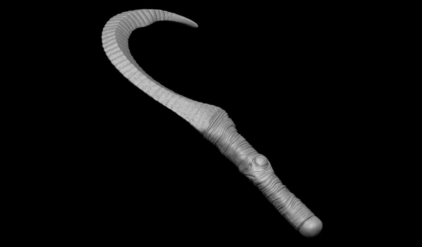 3D PRINTABLE PREDATOR ARCHAIC ACCESSORY PACK WEAPONS 3D print model_26