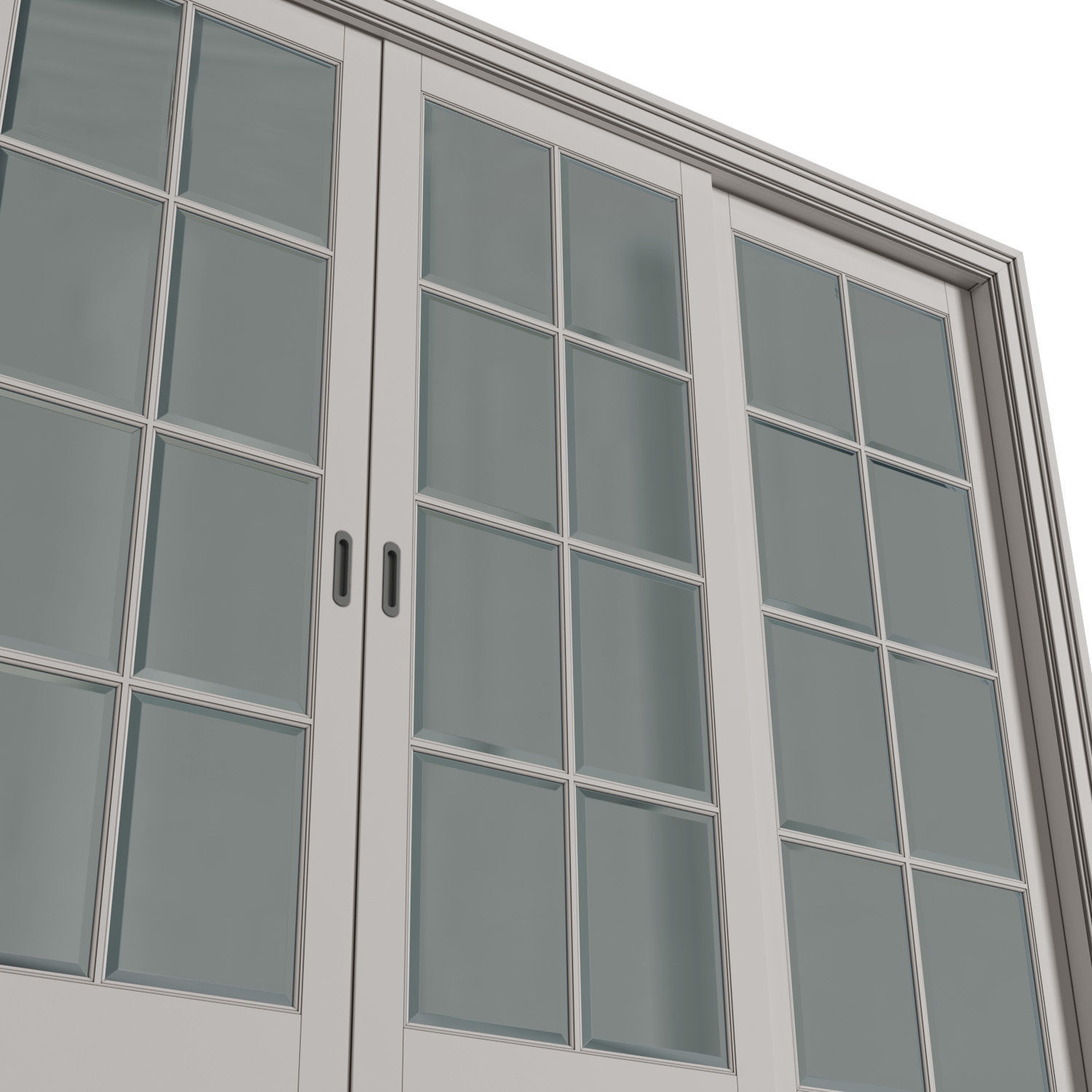 Interior sliding doors in classic style 3D model_3