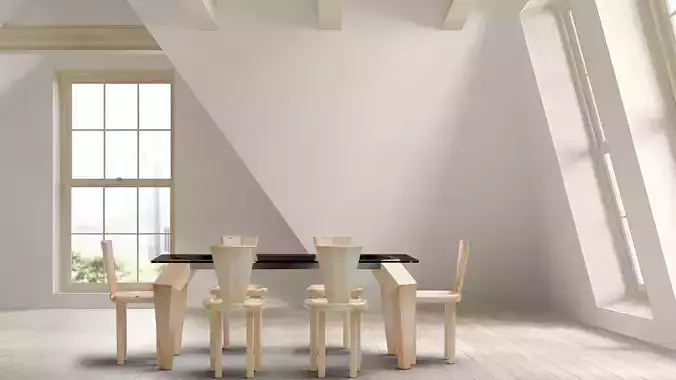 Dinning table and chairs viktor style