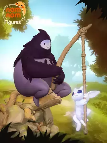 Ori and Naru - Ori and the Blind Forest 3D print model